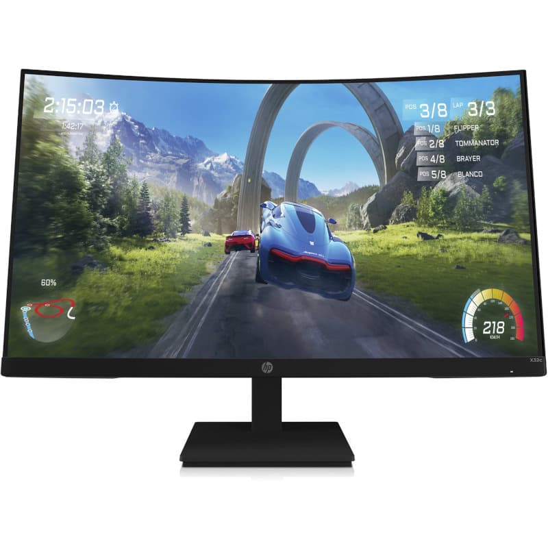 HP X32c 31.5inch VA FHD 350cd/m2 1ms 165Hz HDMI DP, "33K31E9#ABB"