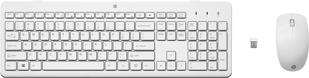 HP 230 Wireless Mouse + Keyboard Combo White "3L1F0AA#ABB"