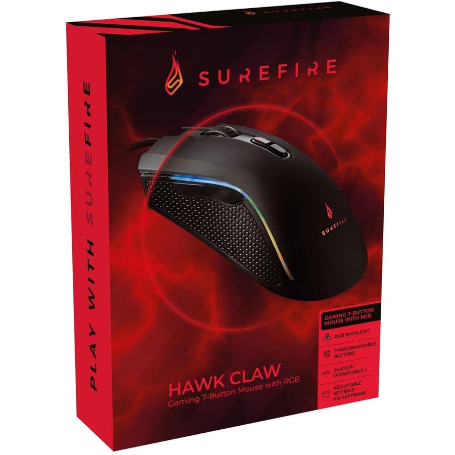 MOUSE VERBATIM GAMING HAWK CLAW RGB NEGRU "48815" — miniatură