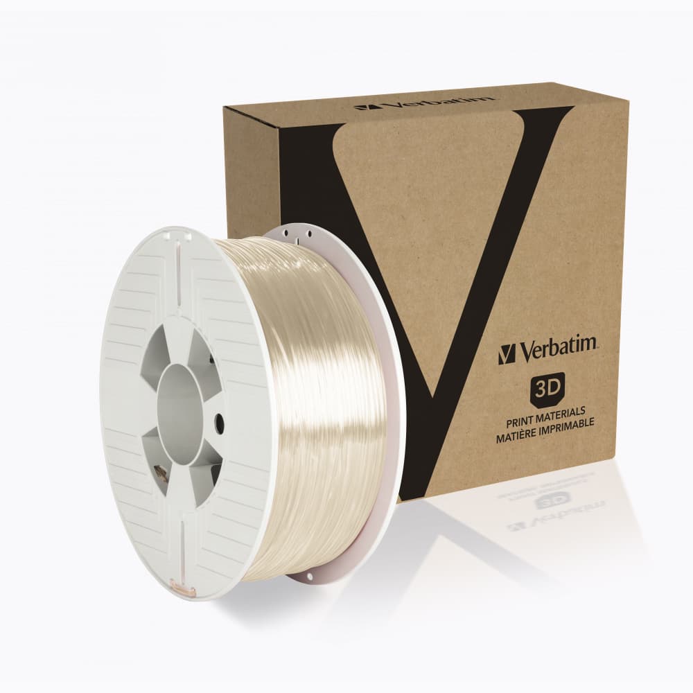 FILAMENT 3D PRINTER VERBATIM PET-G, 1.75MM, 1KG, TRANSPARENT "55051"