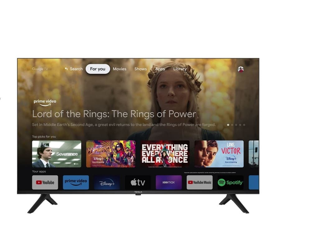 Tesla Google TV DLED 55S635BUS, 139 cm, UHD, blackDVB-T2/C/S2, 350 cd/m, CI+, VESA 200x200mm "55S635BUS"