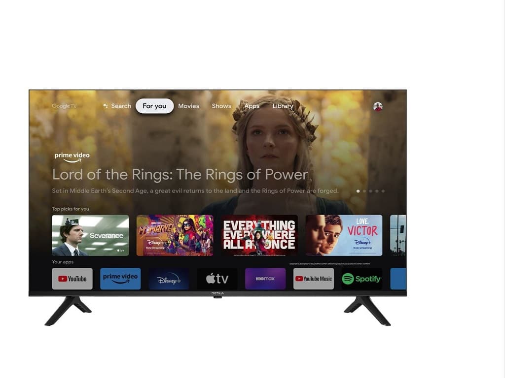 Tesla Google TV DLED 65S635BUS, 165 cm, UHD, blackDVB-T2/C/S2, 400 cd/m, CI+, VESA 400x200mm "65S635BUS" — miniatură