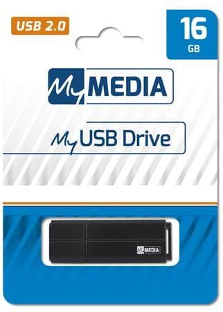 MEMORIE USB VERBATIM MYMEDIA 16GB, USB 2.0, NEGRU "69261" — miniatură