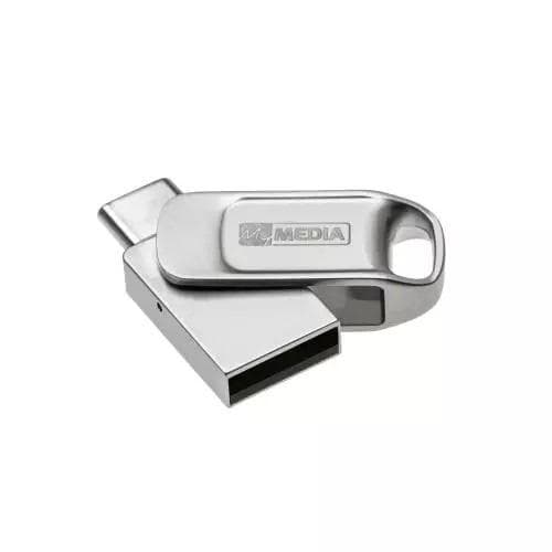 MEMORIE USB VERBATIM MYDUAL 32GB USB 2.0, ARGINTIU "69266"