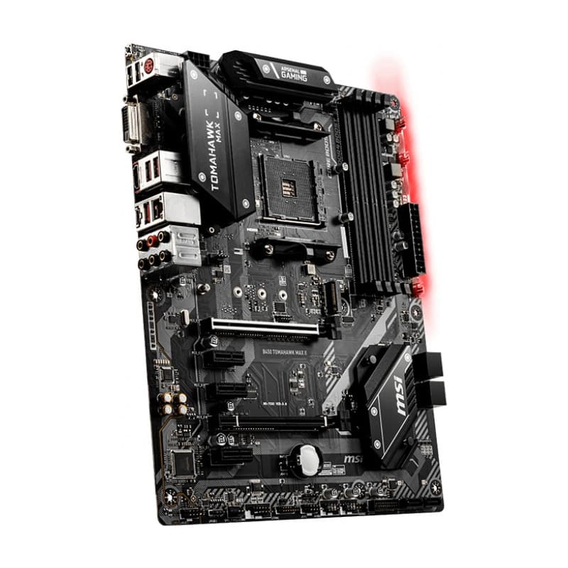 MSI B450 TOMAHAWK MAX II Supports 1st 2nd 3rd Gen AMD Ryzen DDR4 Memory 1xDVI 1xHDMI 2xUSB 2.0 1xUSB type C 3xUSB 3.2 1xPS/2, "B450 TOMAHAWK MAX II" — miniatură