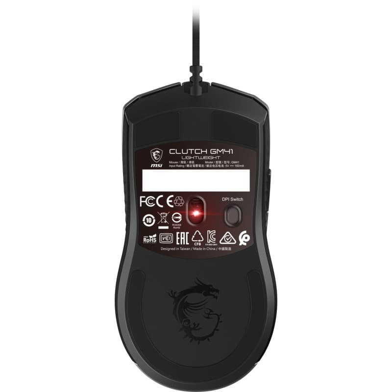 MSI Gaming Mouse CLUTCH GM41 LIGHTWEIGHT V2 USB 2.0 RGB 16000 MAX DPI "CLUTCH GM41 LIGHTWEIGHT V2" — miniatură