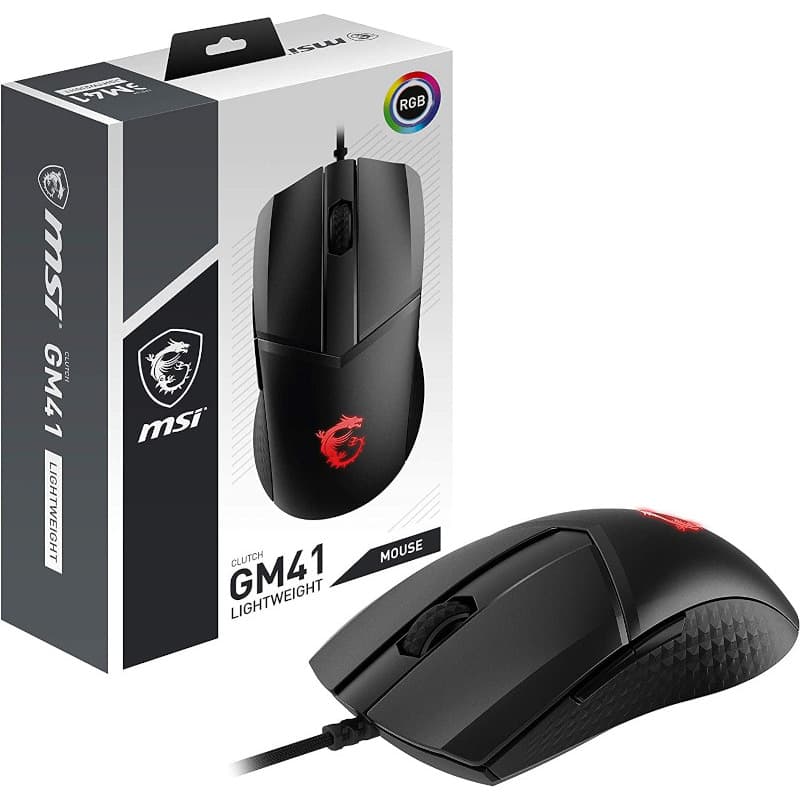 MSI Gaming Mouse CLUTCH GM41 LIGHTWEIGHT V2 USB 2.0 RGB 16000 MAX DPI "CLUTCH GM41 LIGHTWEIGHT V2" — miniatură