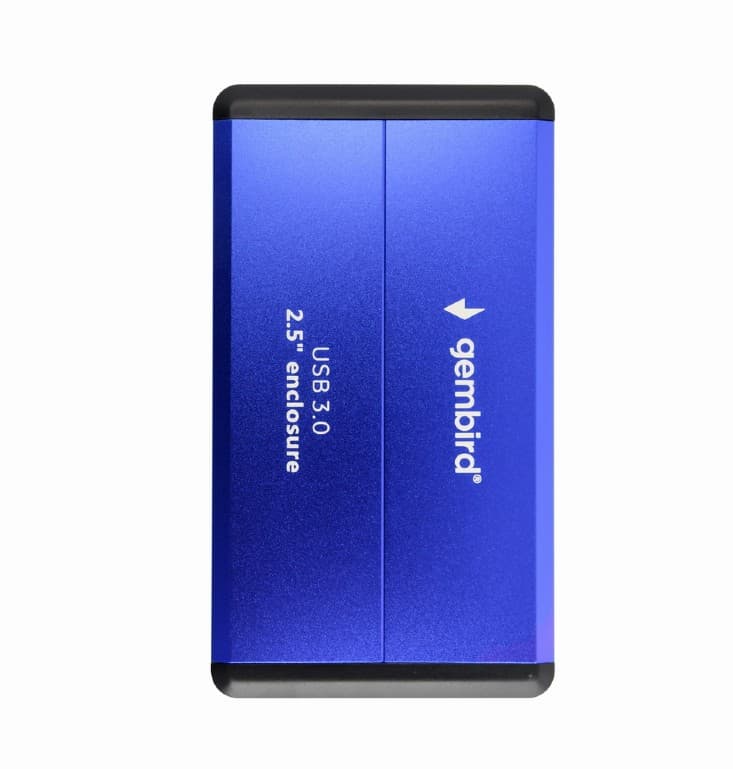 RACK extern GEMBIRD, pt HDD, 2.5 inch, S-ATA, interfata PC USB 3.0, aluminiu, albastru, "EE2-U3S-2-B" — miniatură