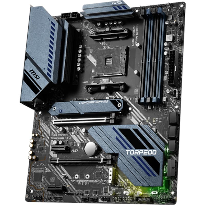 MSI MAG X570S TORPEDO MAX ATX MB 4xDDR4 2xPCIex16 slot 6xSATAIII 2xM.2 4x USB 3.2 6x USB 2.0 ports 2 Type-A portS 1xHDMI, "MAG X570S TORPEDO MAX"