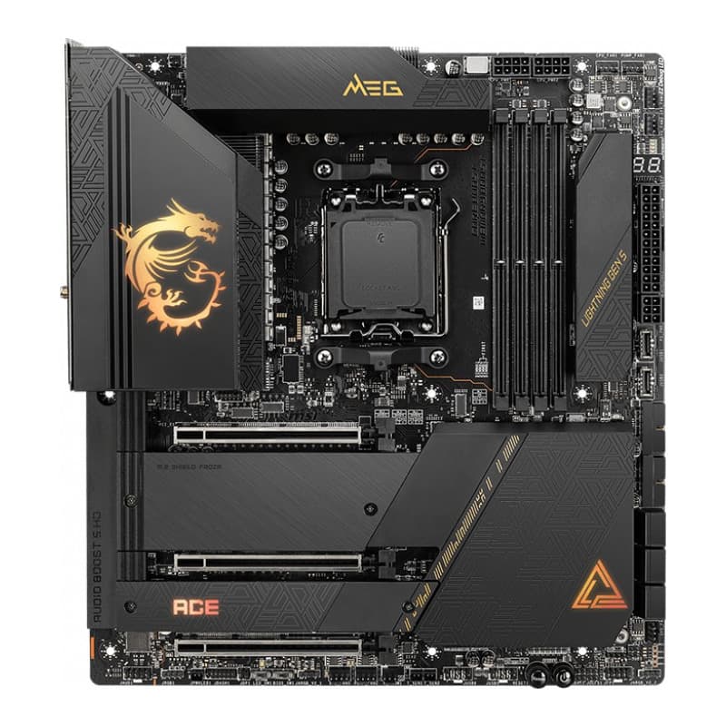 MSI MEG 670E ACE ATX MB AM5 4XDDR5 3x PCIe 5.0 x16 6xSATA 6Gbps M.2 Gen5x4 128Gbps 3xM.2 Gen4x4 64Gbps "MEG X670E ACE"