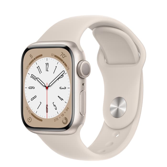Apple Watch S8 GPS 41mmStarlight+BandS/M "MNU93"