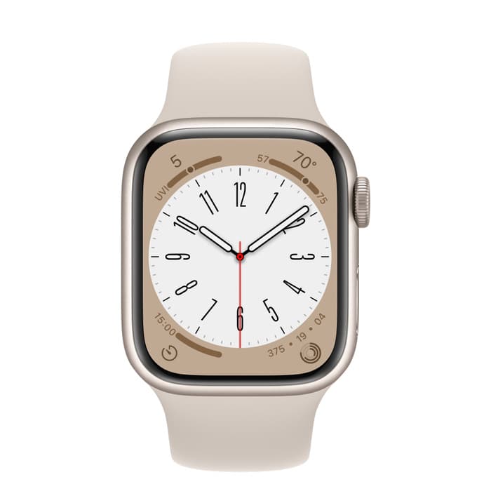 Apple Watch S8 GPS 41mmStarlight+BandS/M "MNU93" — miniatură