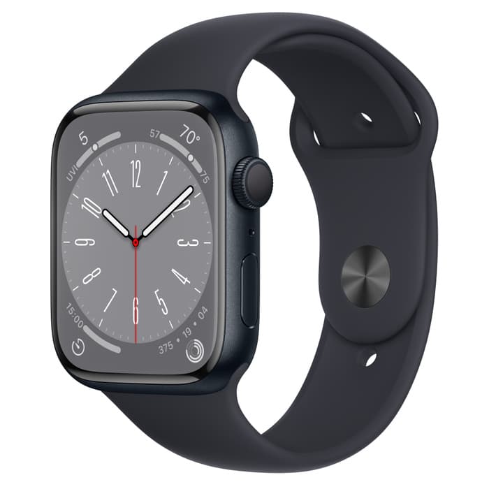 Apple Watch S8 GPS 45mm+BandM/L-Midnight "MNUL3"
