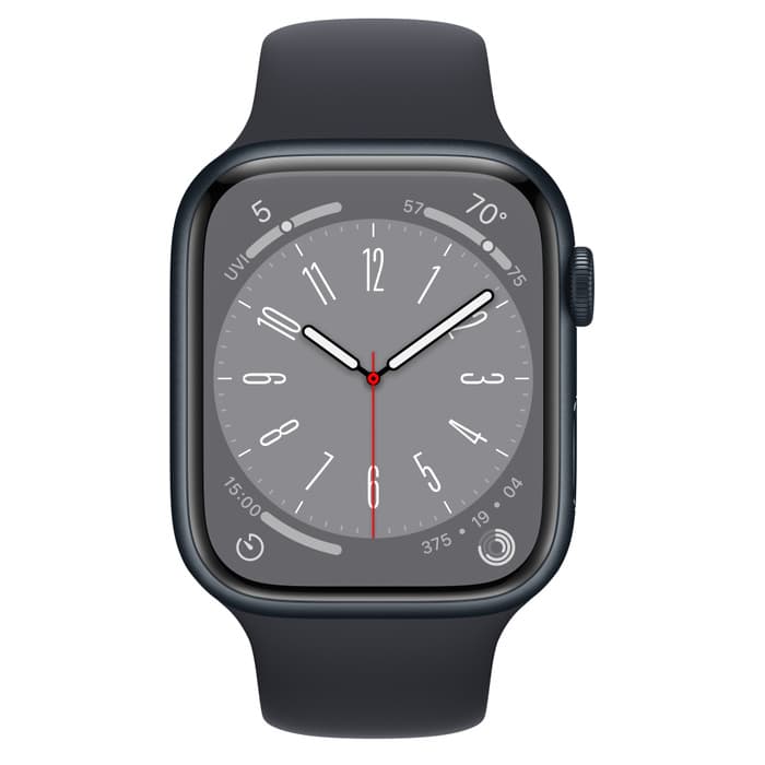 Apple Watch S8 GPS 45mm+BandM/L-Midnight "MNUL3" — miniatură