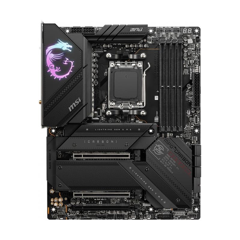 MSI MPG X670E CARBON WIFI ATX MB AM5 4XDDR5 2x PCIe 5.0 x16 PCIe 4.0 x16 slot 6xSATA 6Gb/s 2xM.2 PCIe 5.0x4 2xM.2 PCIe 4.0x4 "MPG X670E CARBON WIFI"