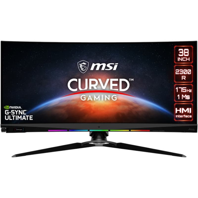 MSI Optix MEG381CQR Plus 37.5inch IPS QHD+ Curved 2300R 21:9 450cd/m2 1ms 175Hz HDMI2.0x2 DP HUB USB, "OPTIX MEG381CQR PLUS"