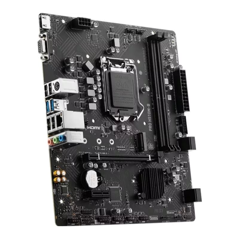 MSI PRO H510M-B DDR4, mATX, Chipset H470 (supports only 10th Intel processors), Socket 1200, DDR4/2933MHz, 1xPCIe x16 slots, 1xM.2 slots, 1xHDMI, 1xVGA, 2xUSB 3.2 Gen1, 4xUSB 2.0, 3Y "PRO_H510M-B" — miniatură