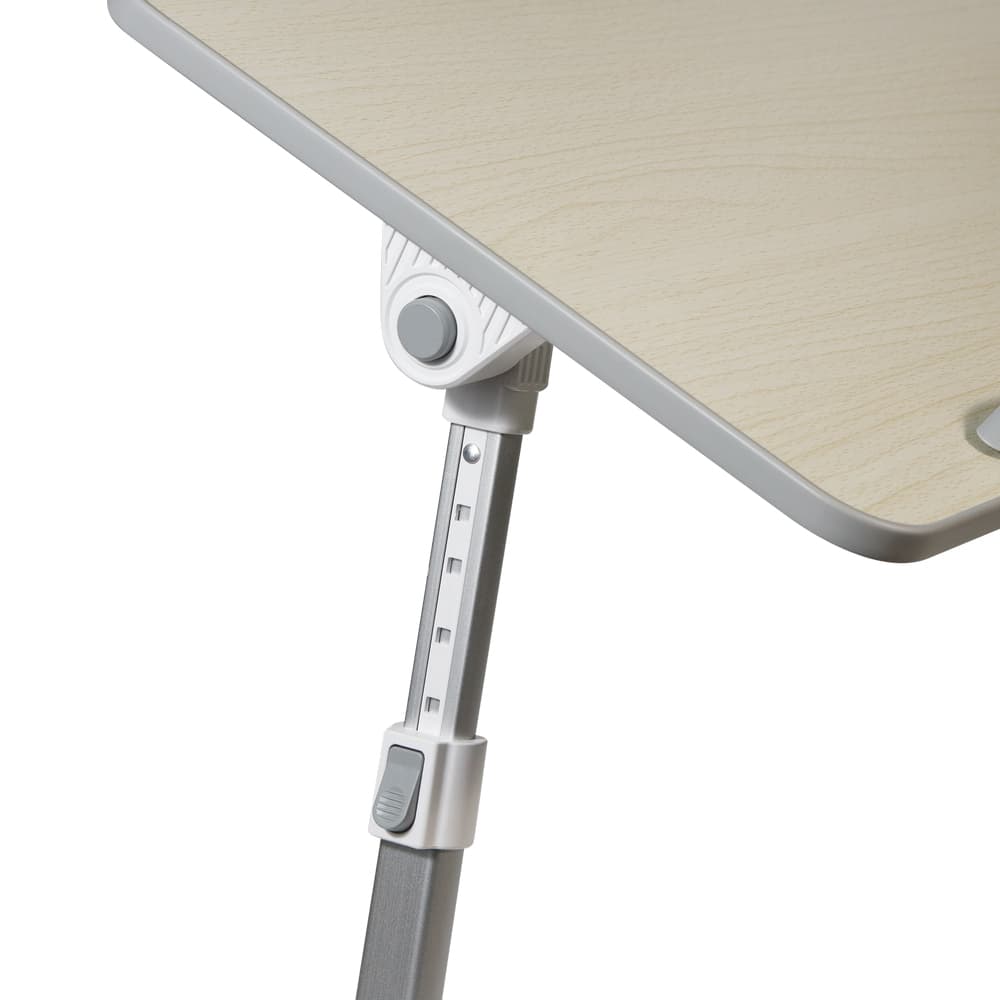 MASUTA SPACER notebook 17", 52x30x1.2cm, inaltime reglabila 24-32cm, inclinare ajustabila pana la 30grade, stopper laptop, armrest/opritor mouse silicon crem, "SPNS-TABLE" — miniatură