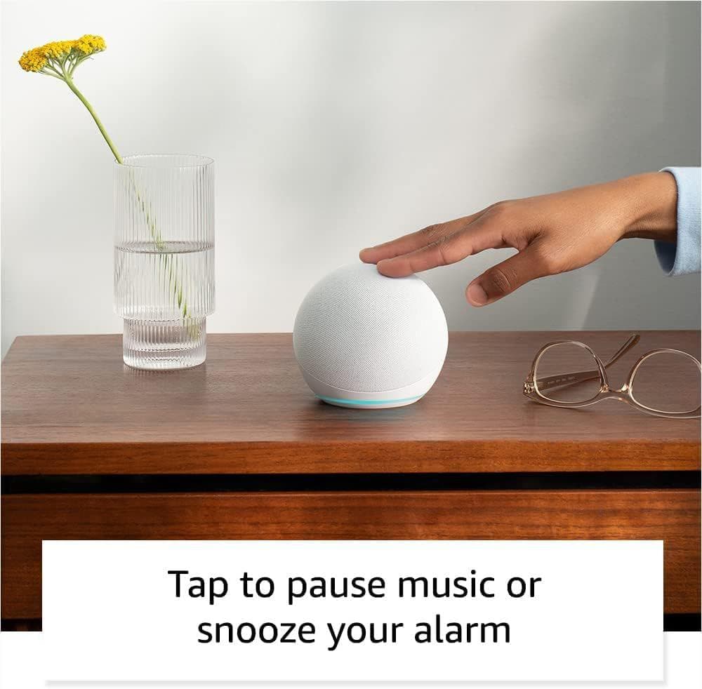 Amazon Echo Dot 5, with Alexa, White "B09B94RL1R"