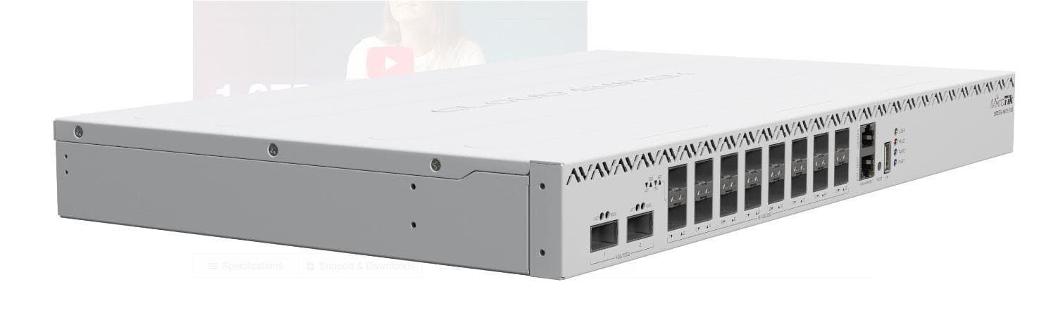 MIKROTIK 18P-2QS+RM 25G SWITCH "CRS518-16XS-2XQ-RM" — miniatură
