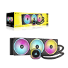 Cooler Corsair "iCUE LINK H170i LIQUID", skt universal, racire cu lichid, ventilator 140 mm x 3, 2000 rpm, iluminat RGB, "CW-9061004-WW" — miniatură