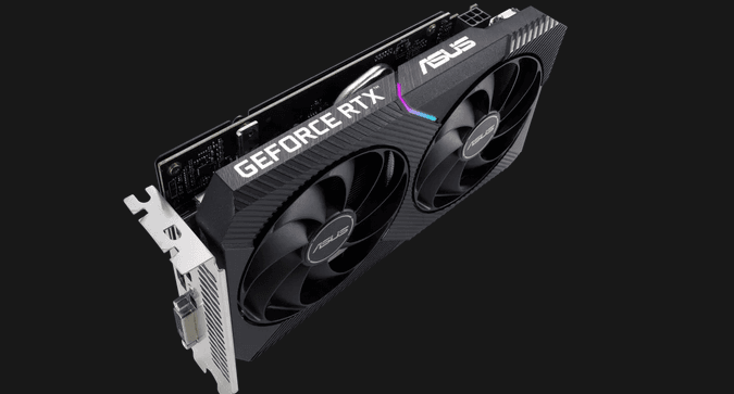 AS Dual GeForce RTX 3050 OC 8GB V2 "DUAL-RTX3050-O8G2" — miniatură