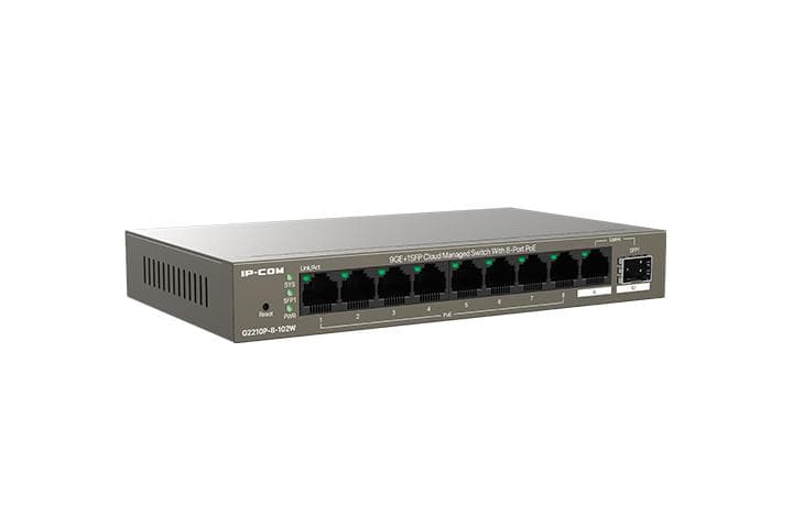 IP-COM 8-PORT GIGABIT DESKTOP SWITCH POE "G2210P-8-102W" — miniatură