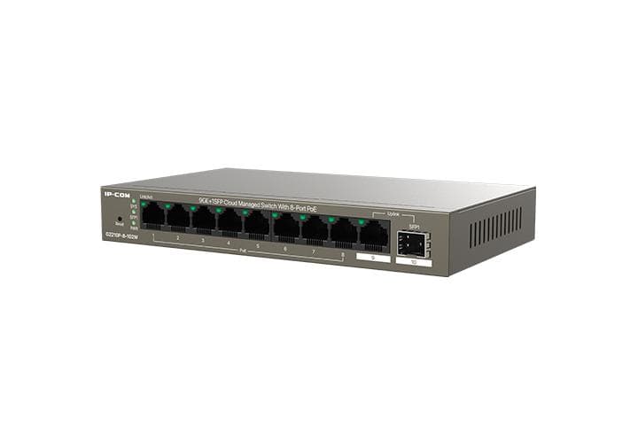 IP-COM 8-PORT GIGABIT DESKTOP SWITCH POE "G2210P-8-102W" — miniatură