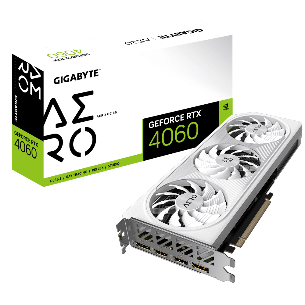 GB GEFORCE RTX 4060 AERO OC 8G "GV-N4060AERO OC-8G"