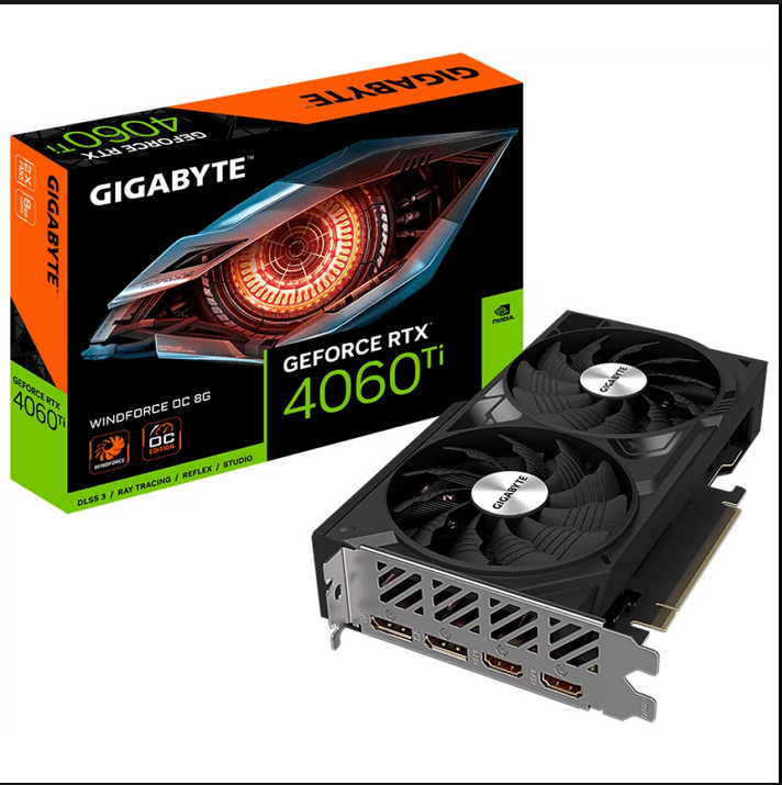 GIGABYTE GeForce RTX 4060 Ti WINDFORCE OC 8G "GV-N406TWF2OC-8GD"
