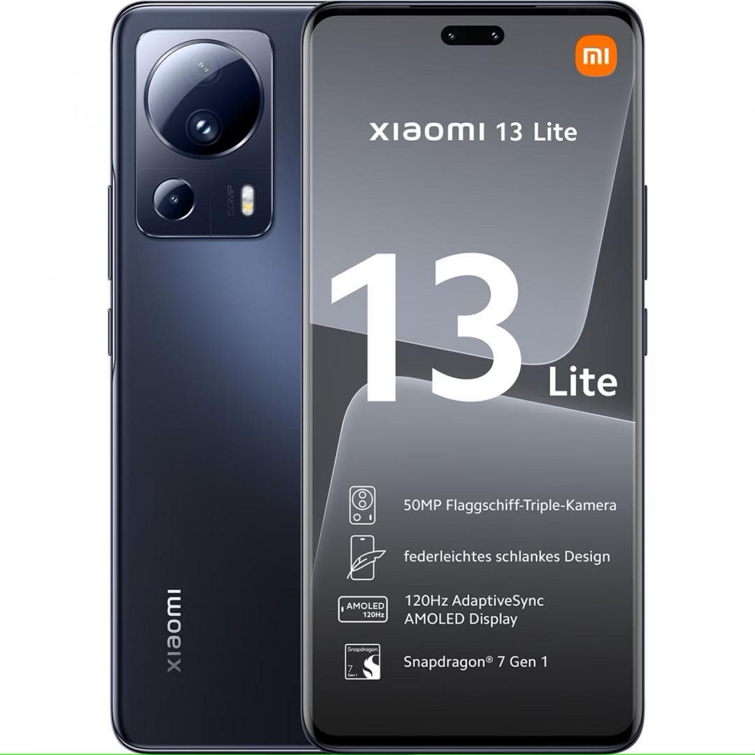 Xiaomi 13 Lite 5G, DS, 8GB RAM/256GB -BK "XI-13L-5GDS8256-BK"
