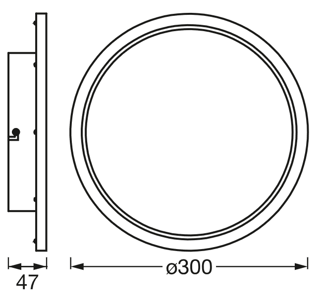 SMART WIFI ORBISDISC 300RD IP44TWCRLEDV "000004058075573598" — miniatură