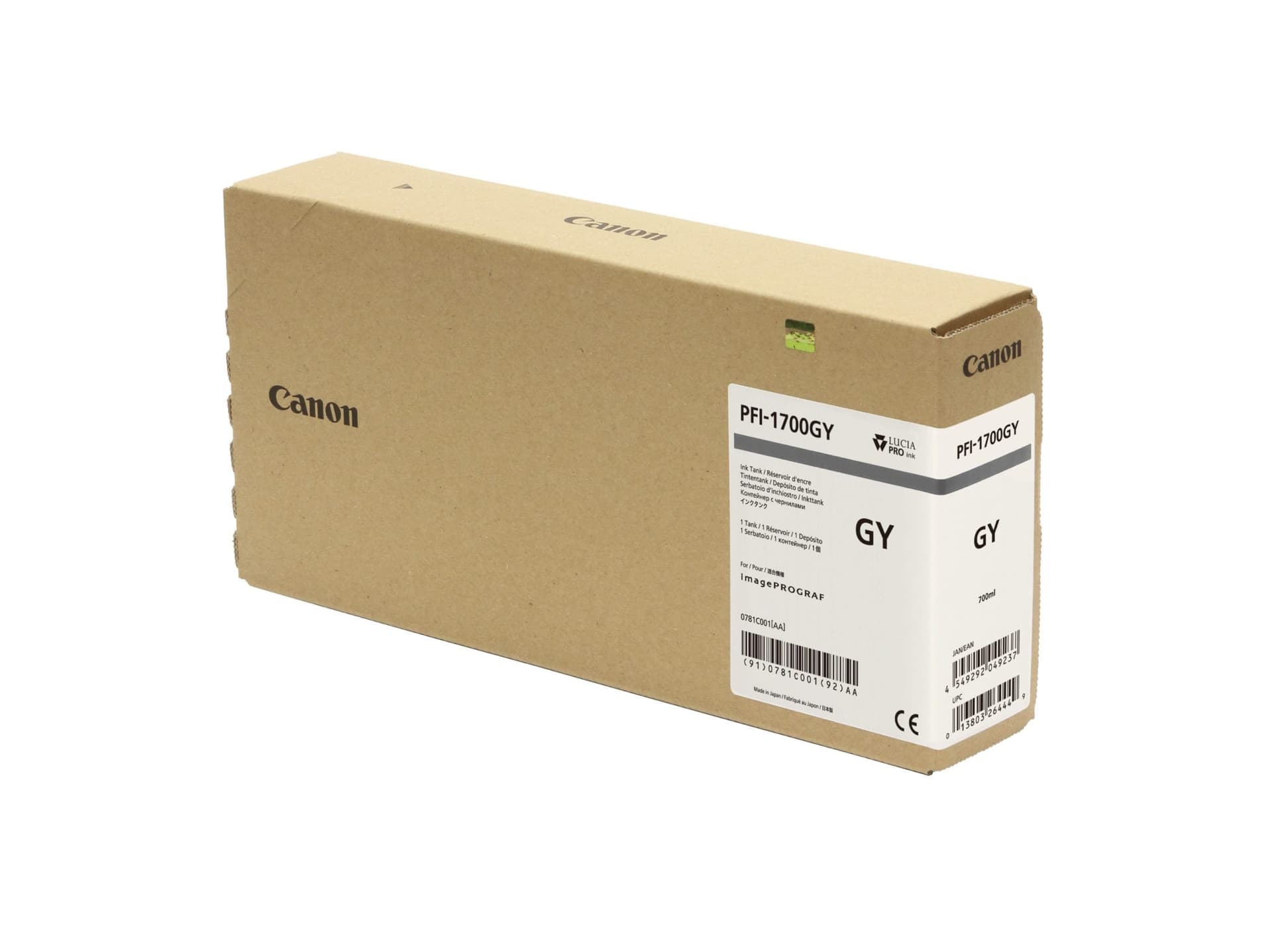 Cartus Original Canon Grey, PFI-1700, pentru iPF PRO-2000/4000/4000S/6000/6000S, 700ml,NOPP, "0781C001AA" — miniatură
