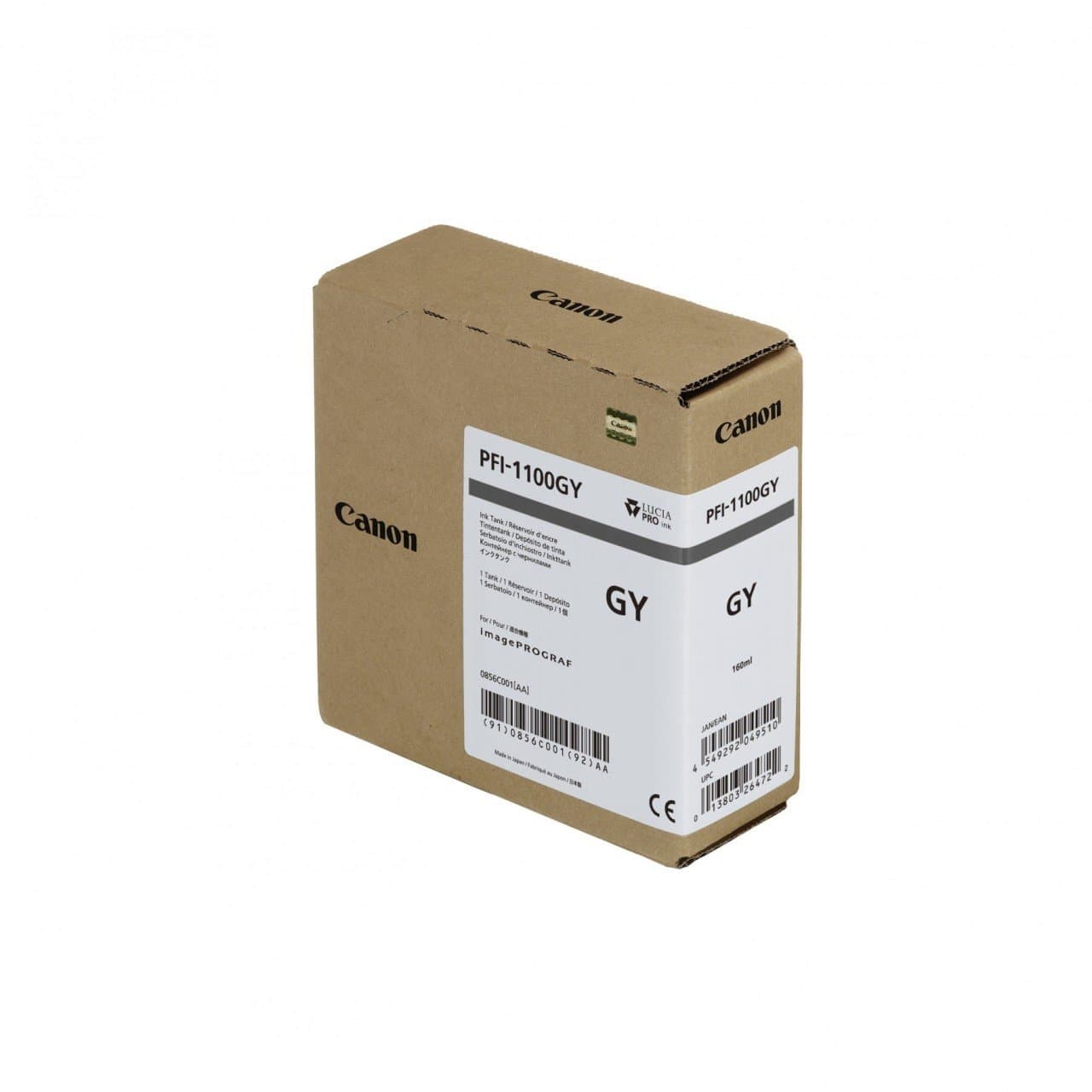 Cartus Cerneala Original Canon Cyan, PFI-1100C, pentru IPF PRO-2000|PRO-4000|PRO-6000, 160ml, incl.TV 0.15 RON,NOPP, "0851C001AA" — miniatură