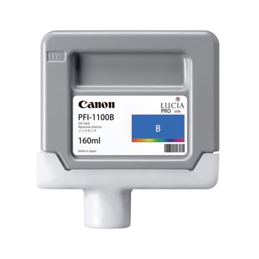 Cartus Cerneala Original Canon Blue, PFI-1100BL, pentru IPF PRO-2000|PRO-4000|PRO-6000, 160ml, incl.TV 0.15 RON,NOPP, "0859C001AA"