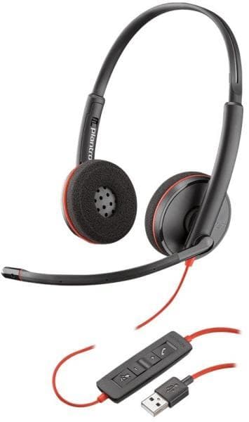 POLY Blackwire C3220 USB-A Stereo Headset Single Unit "209745-22"