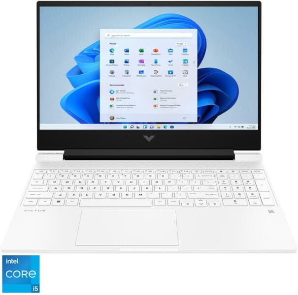 HP VICTUS 15-fa0027nq Intel Core i5-12450H 15.6inch FHD AG 16GB DDR4 512GB PCIe RTX 3050 4GB W11H Ceramic White "81N95EA#AKE" (