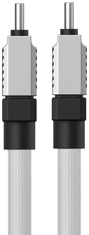CABLU alimentare si date Baseus, Fast Charging Data Cable pt. smartphone, USB Type-C (T) la USB Type-C (T), E-marker, 100W, 1m, alb, "CAKW000202" (include TV 0.18lei) - 6932172626655 — miniatură