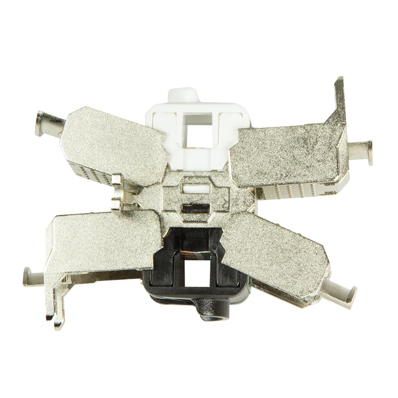 CUPLA RJ-45 LOGILINK pt. cablu UTP, FTP, Cat6a, RJ-45 (M) x 2, metalica, tip punch down, "MP0041" — miniatură