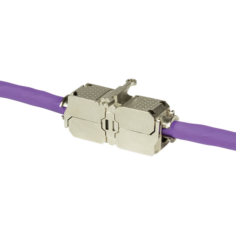 CUPLA RJ-45 LOGILINK pt. cablu UTP, FTP, Cat6a, RJ-45 (M) x 2, metalica, tip punch down, "MP0041" — miniatură