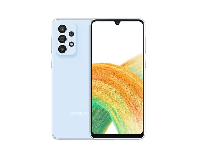 Samsung Galaxy A33 DS Awesome Blue 5G/6.4"/OC/6GB/128GB/13MP/48MP+8MP+5MP+2MP/5000mAh + IP67 "SM-A336BLBGEUE"