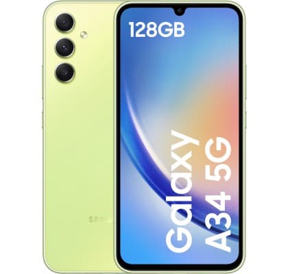 Samsung Galaxy A34 DS Light Green 5G/6.55"/OC/6GB/128GB/13MP/48MP+8MP+5MP/5000mAh + IP67 "SM-A346BLGAEUE"
