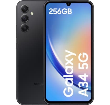 Samsung A34 5G A346B 6.6" 8GB 256GB Bk "SM-A346BZKE"