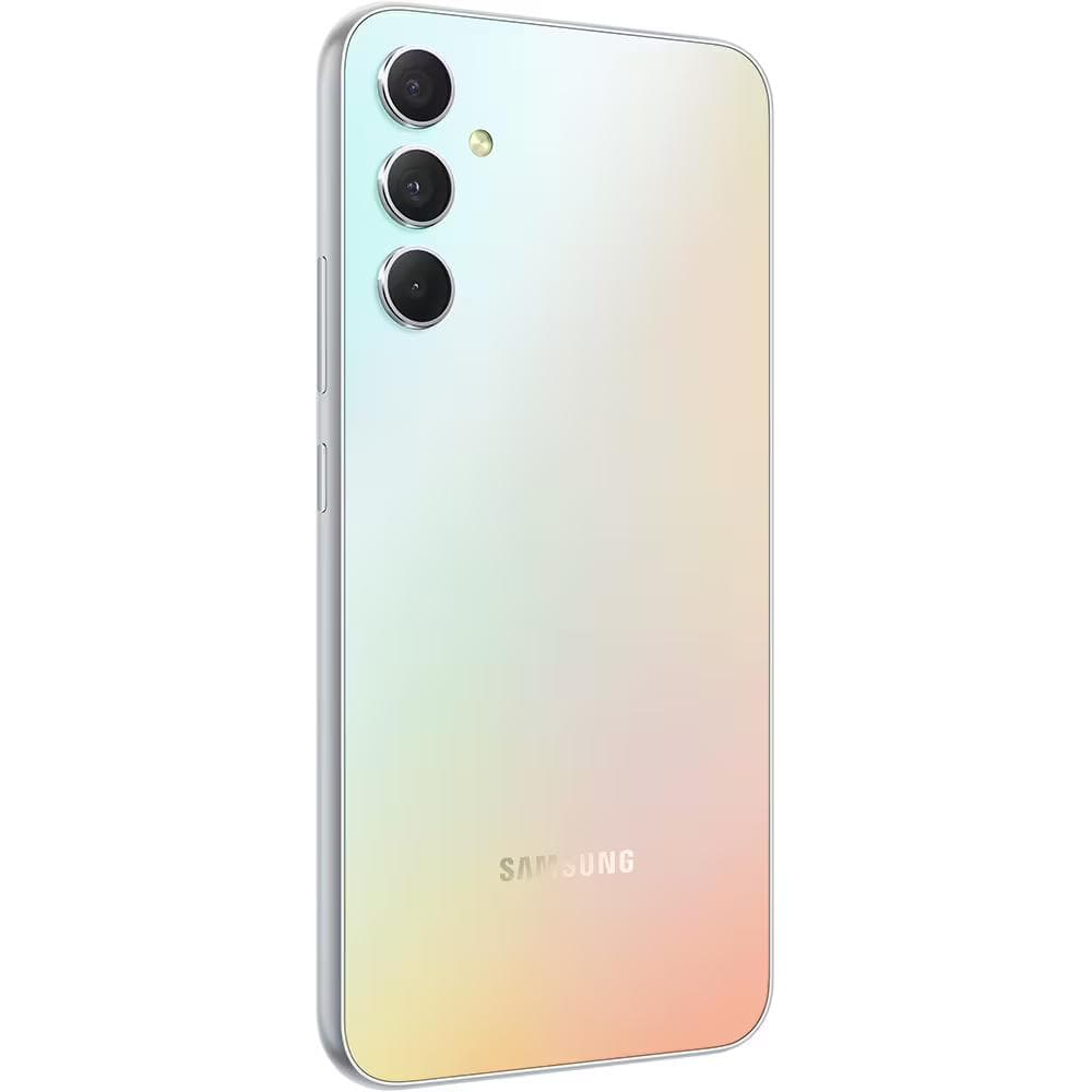 Samsung Galaxy A34 DS Silver 5G/6.55"/OC/6GB/128GB/13MP/48MP+8MP+5MP/5000mAh + IP67 "SM-A346BZSAEUE" — miniatură