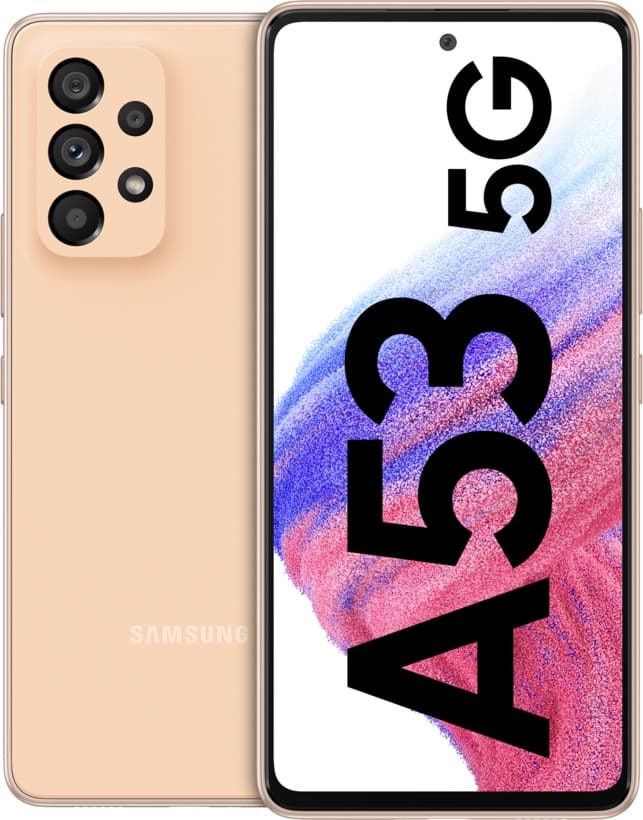 Samsung Galaxy A53 DS Awesome Peach 5G/6.5"/OC/6GB/128GB/32MP/64MP+12MP+5MP+5MP/5000mAh + IP67 "SM-A536BZONEUE"