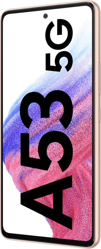 Samsung Galaxy A53 DS Awesome Peach 5G/6.5"/OC/6GB/128GB/32MP/64MP+12MP+5MP+5MP/5000mAh + IP67 "SM-A536BZONEUE" — miniatură