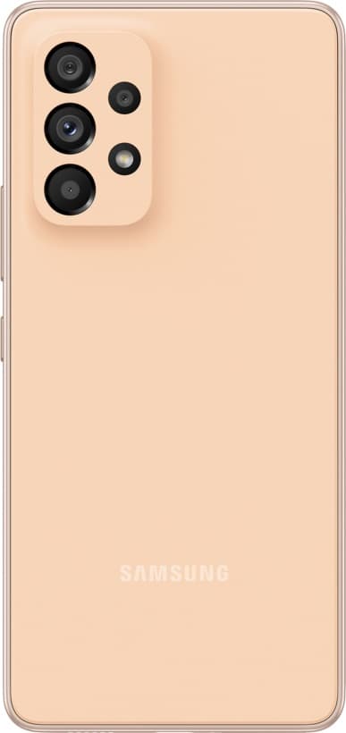 Samsung Galaxy A53 DS Awesome Peach 5G/6.5"/OC/6GB/128GB/32MP/64MP+12MP+5MP+5MP/5000mAh + IP67 "SM-A536BZONEUE" — miniatură