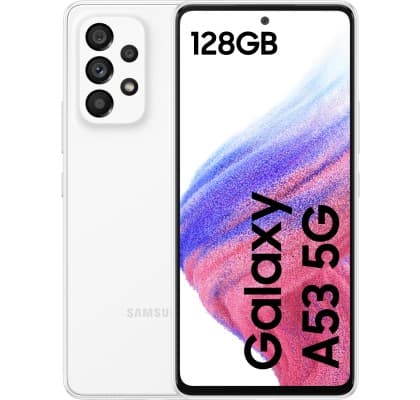 Samsung Galaxy A53 DS Awesome White 5G/6.5"/OC/6GB/128GB/32MP/64MP+12MP+5MP+5MP/5000mAh + IP67 "SM-A536BZWNEUE"
