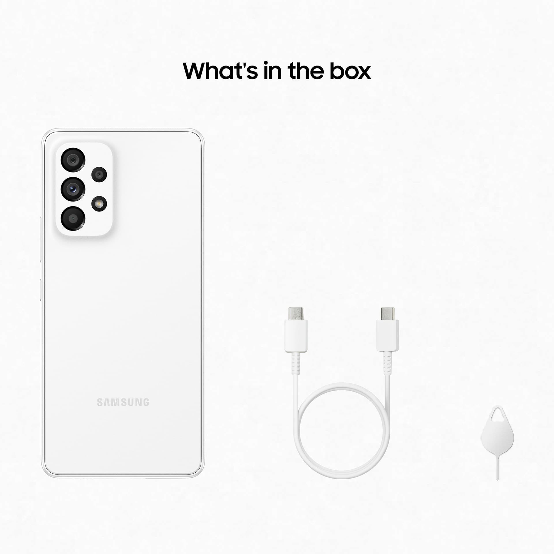 SAMSUNG A53 5G A536 6.5" 6GB 128GB DS WH "SM-A536BZWN" — miniatură