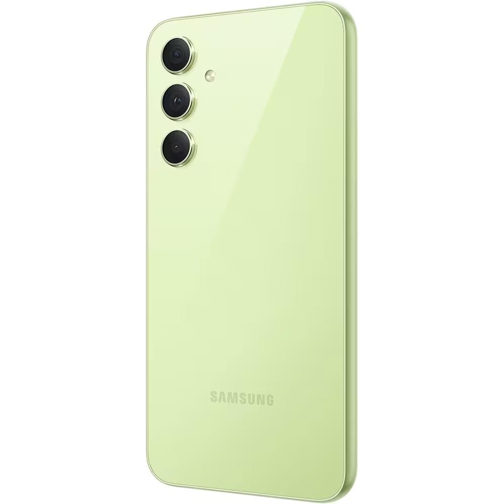 Samsung Galaxy A54 DS Light Green 5G/6.42"/OC/8GB/128GB/32MP/50MP+12MP+5MP/5000mAh + IP67 "SM-A546BLGCEUE" — miniatură